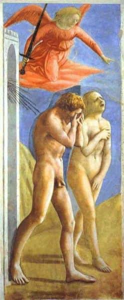 Masaccio's "Expulsion from the Garden of Eden", post-restoration Masaccio's "Expulsion from the Garden of Eden", post-restoration