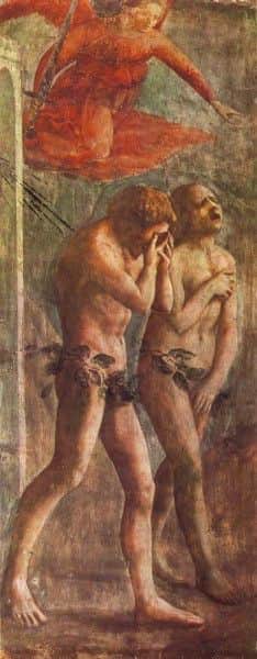 Masaccio's "Expulsion from the Garden of Eden", pre-restoration Masaccio's "Expulsion from the Garden of Eden", pre-restoration