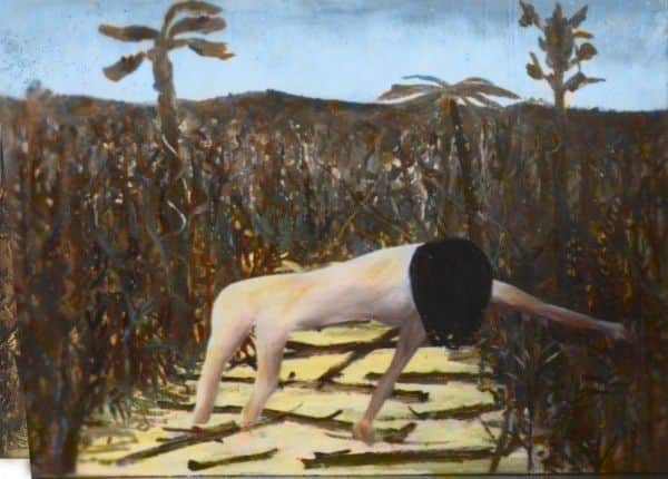 Sidney Nolan, "Urang Creek",1947, computer enhanced reconstruction