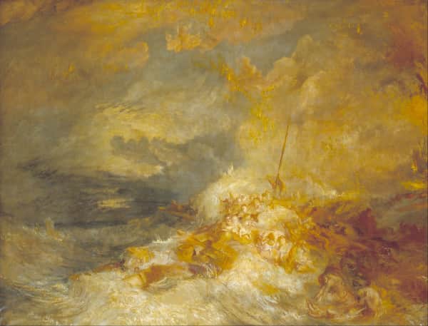 "Disaster at Sea. The Loss of the Amphitrite", JMW Turner, c. 1835