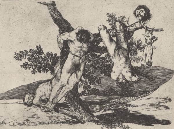 "Wonderful Heroism" from "The Disasters of War", 1810-1820, Francisco Goya.