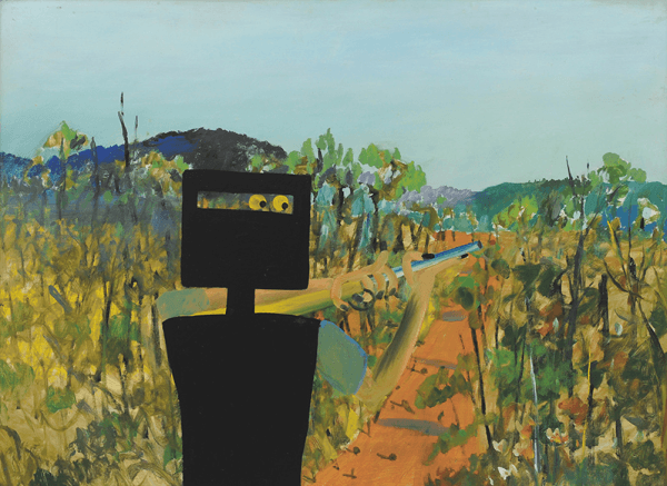 "First Class Marksman", Sidney Nolan, December 1946, AGNSW collection.