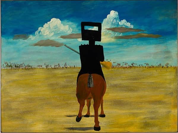 "Ned Kelly", August 1946, Sidney Nolan, NGA collection.