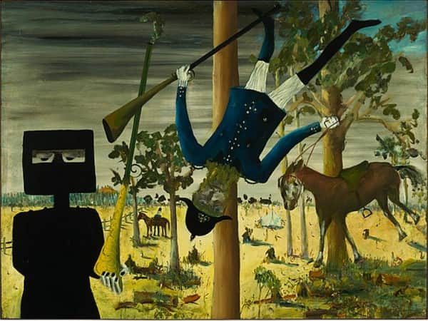 "Death of Constable Scanlon", April 1046, Sidney Nolan, NGA collection.
