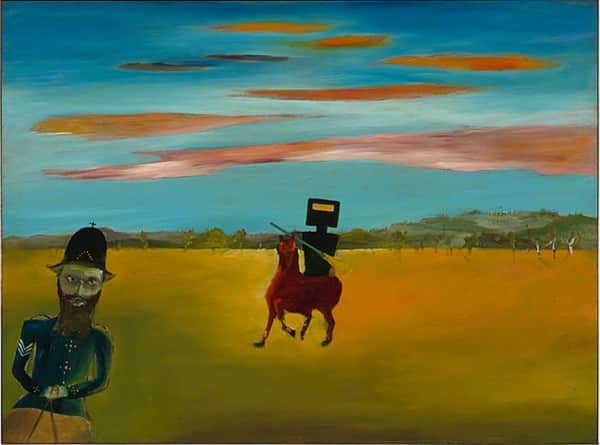 "The encounter", September 1946, Sidney Nolan, NGA collection.