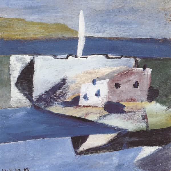 This is perhaps Merthon, 1942, Sidney Nolan