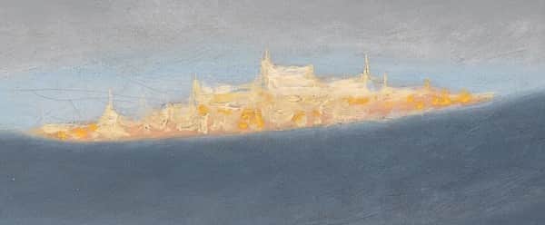 Detail from"Soria Moria Castle", 1881, Theodor Kittelsen, Nationalgalleriet Oslo collection.