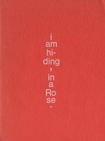 Visual poem by Sweeney Reed, c 1978